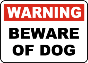 Owner Still Responsible Even With Beware of Dog Sign