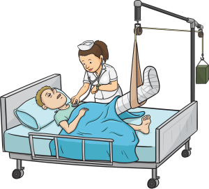 accident patient clipart